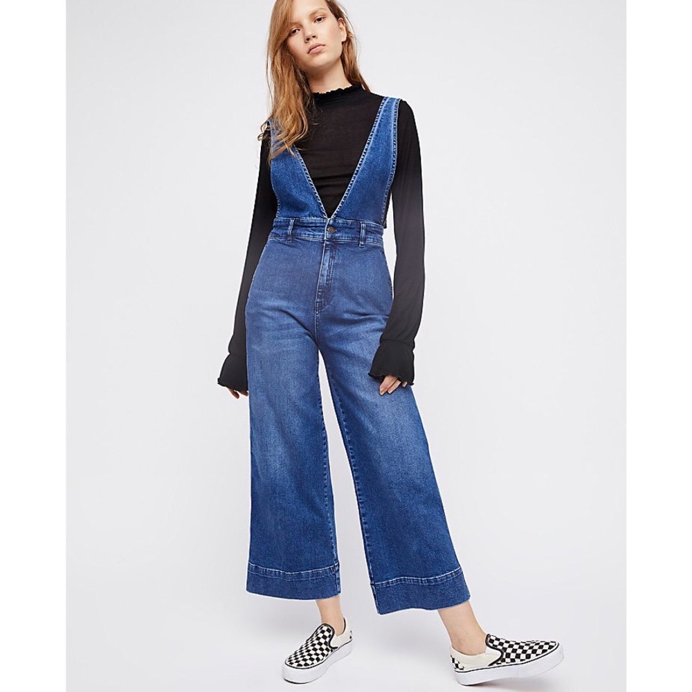 Free People A-line overalls